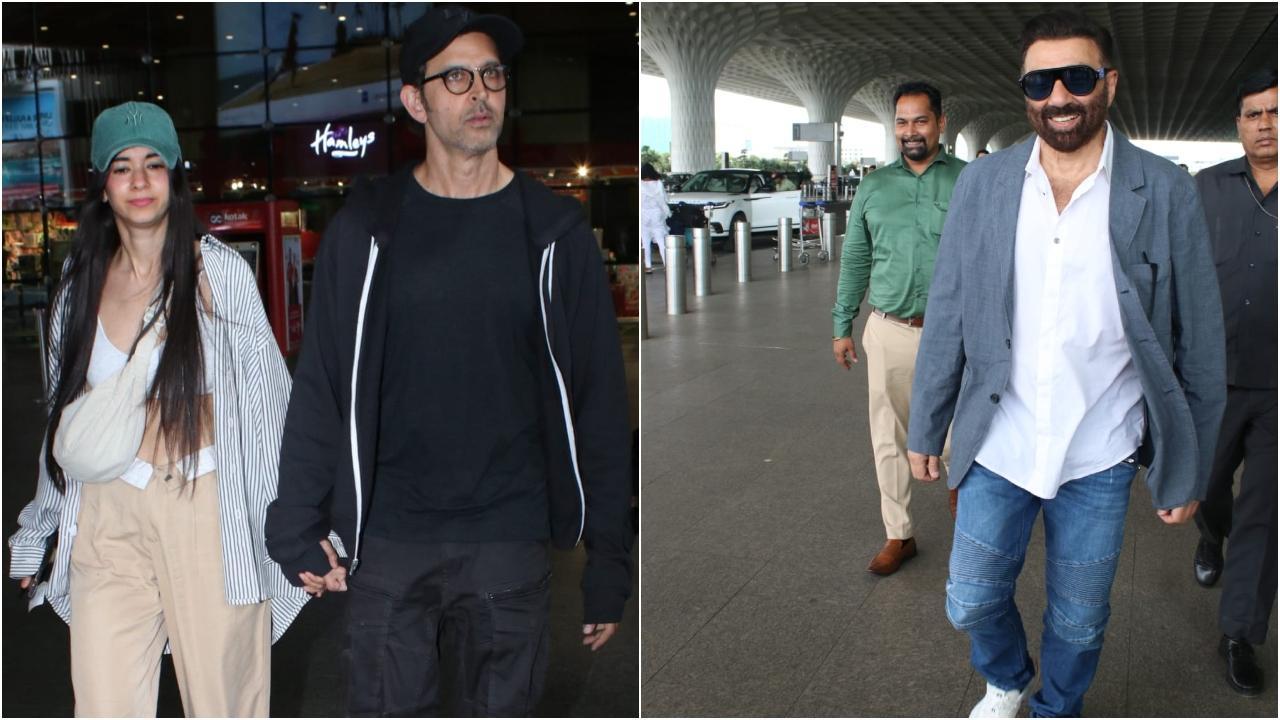 Spotted in the city: Hrithik Roshan, Saba Azad, Sunny Deol and others