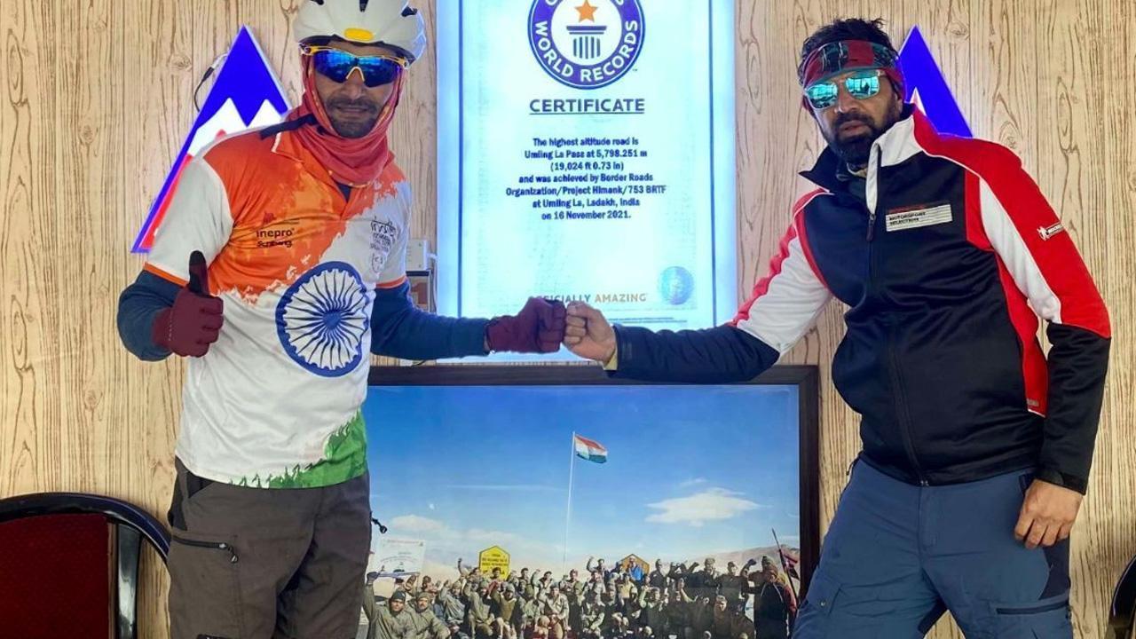 Jay Patel and Vishwaraj Jadeja Paid Tribute To Indian Soldiers At The World’s Highest Motorable Road