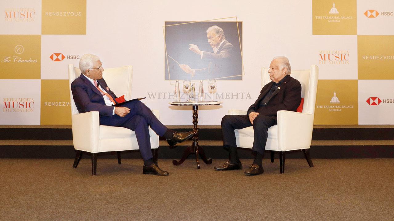 Karan Thapar in conversation with conductor Zubin Mehta