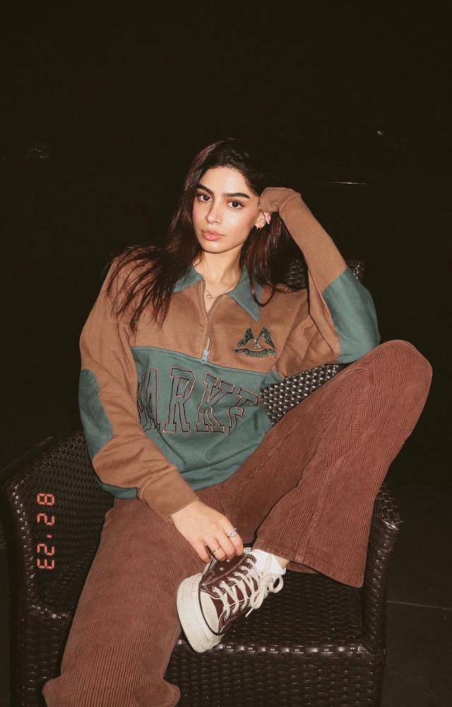 Khushi Kapoor looks gorgeous in this sweater set