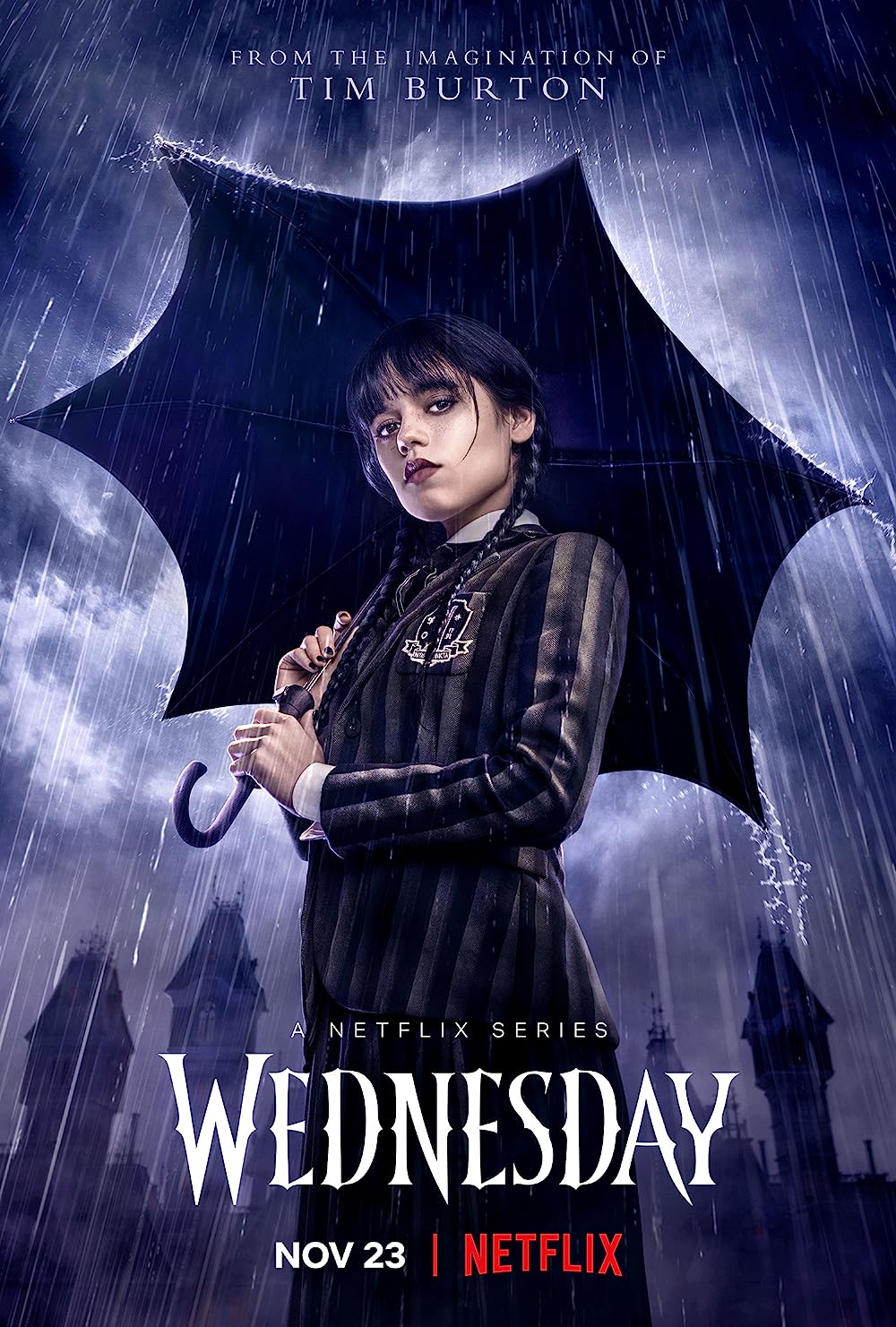 Wednesday - At Nevermore Academy, Wednesday Addams finds herself amidst a whirlwind of challenges and mysteries