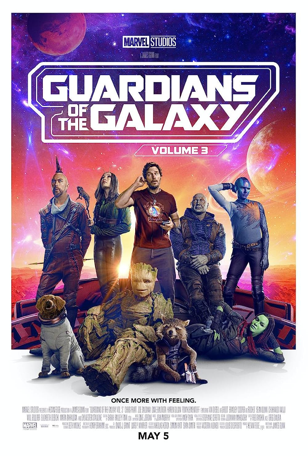 Guardians of the Galaxy Vol. 3 (Disney plus): In the 32nd film of the Marvel Cinematic Universe, Guardians of the Galaxy Vol. 3 follows the titular team after the events of Avengers: Endgame