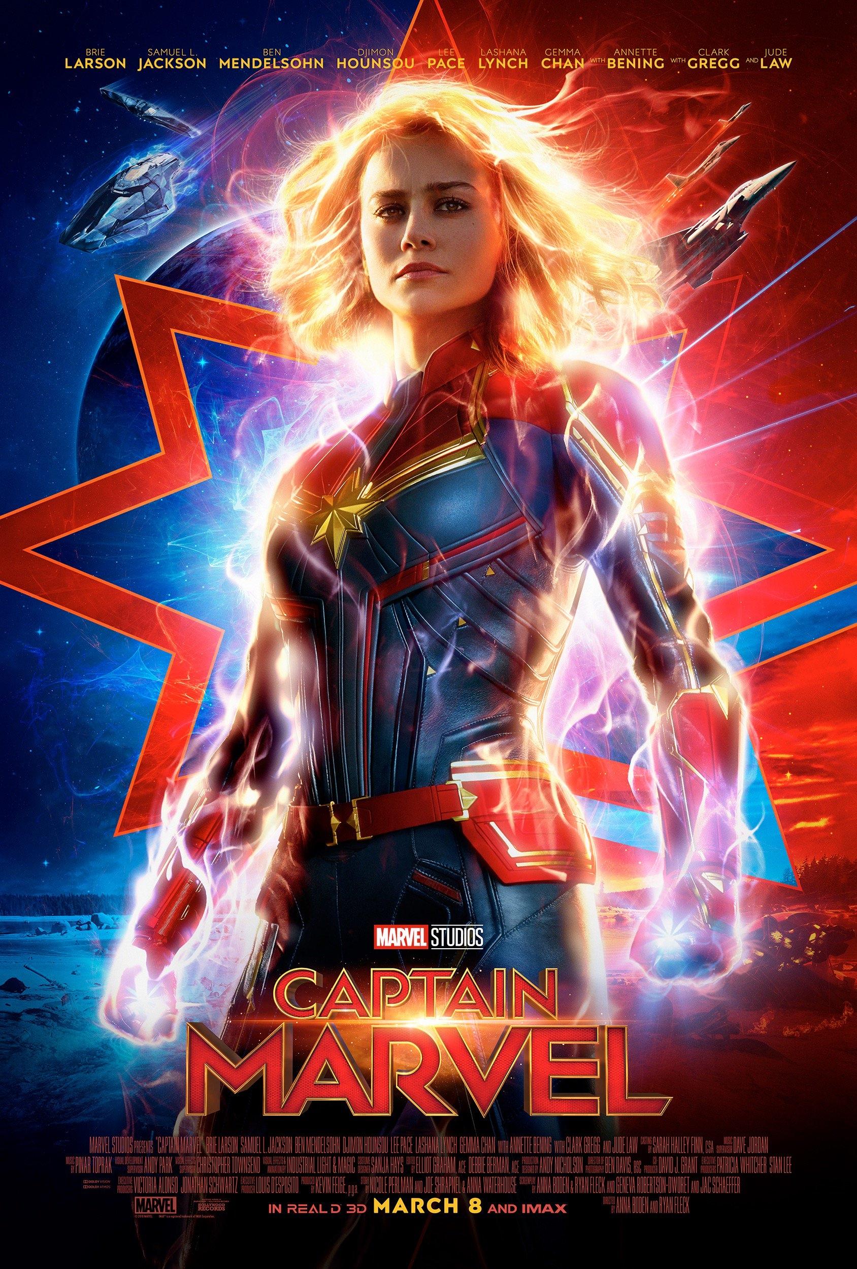 Captain Marvel (March 8, 2019) - Travel back to the 1990s and follow Carol Danvers as she becomes one of the universe's most powerful heroes in a battle against intergalactic threats.