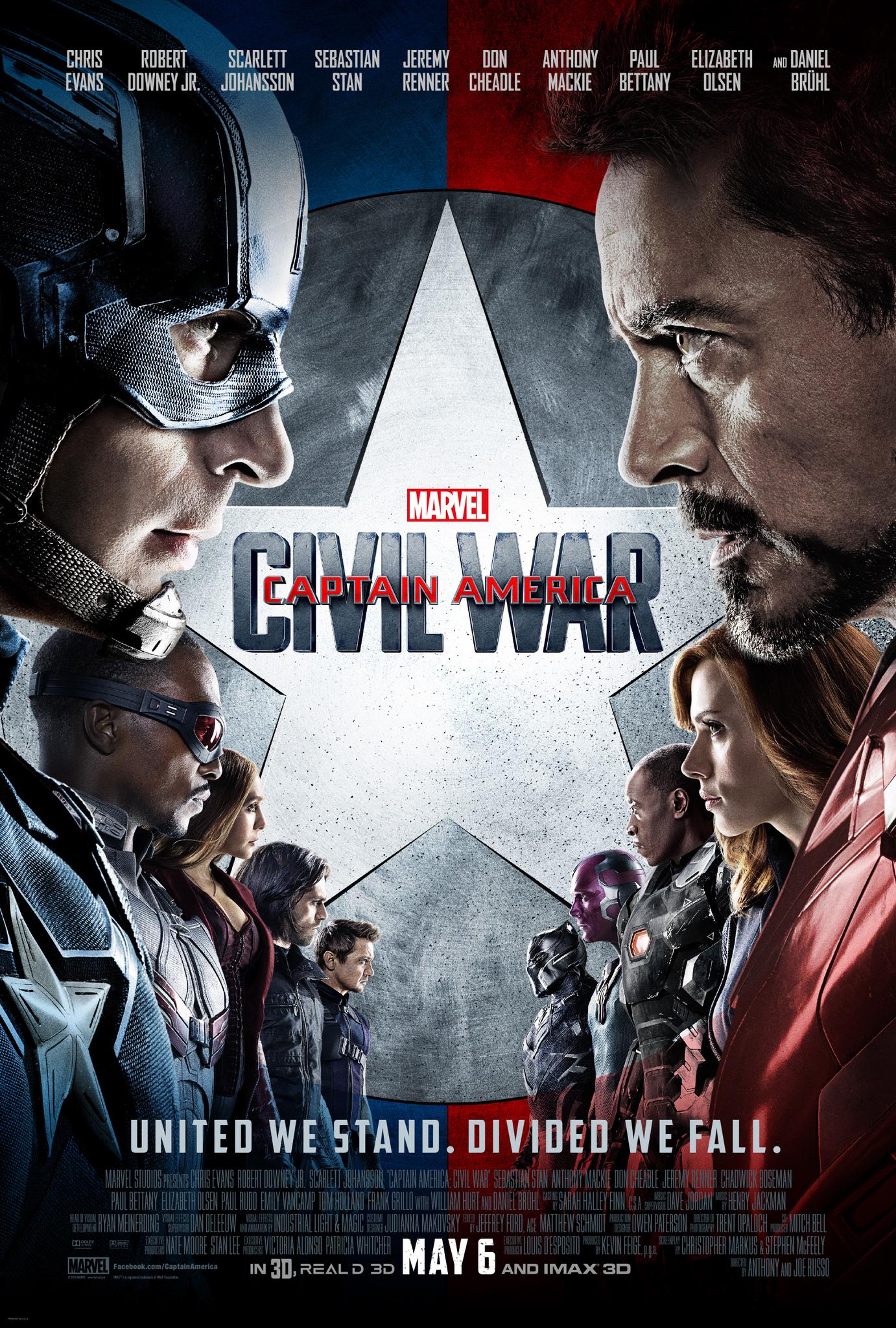 Phase Three (2016-2019)
Captain America: Civil War: Released on May 6, 2016, immerses viewers in an intense and emotionally charged conflict that stands as one of the most pivotal moments in the Marvel Cinematic Universe. 