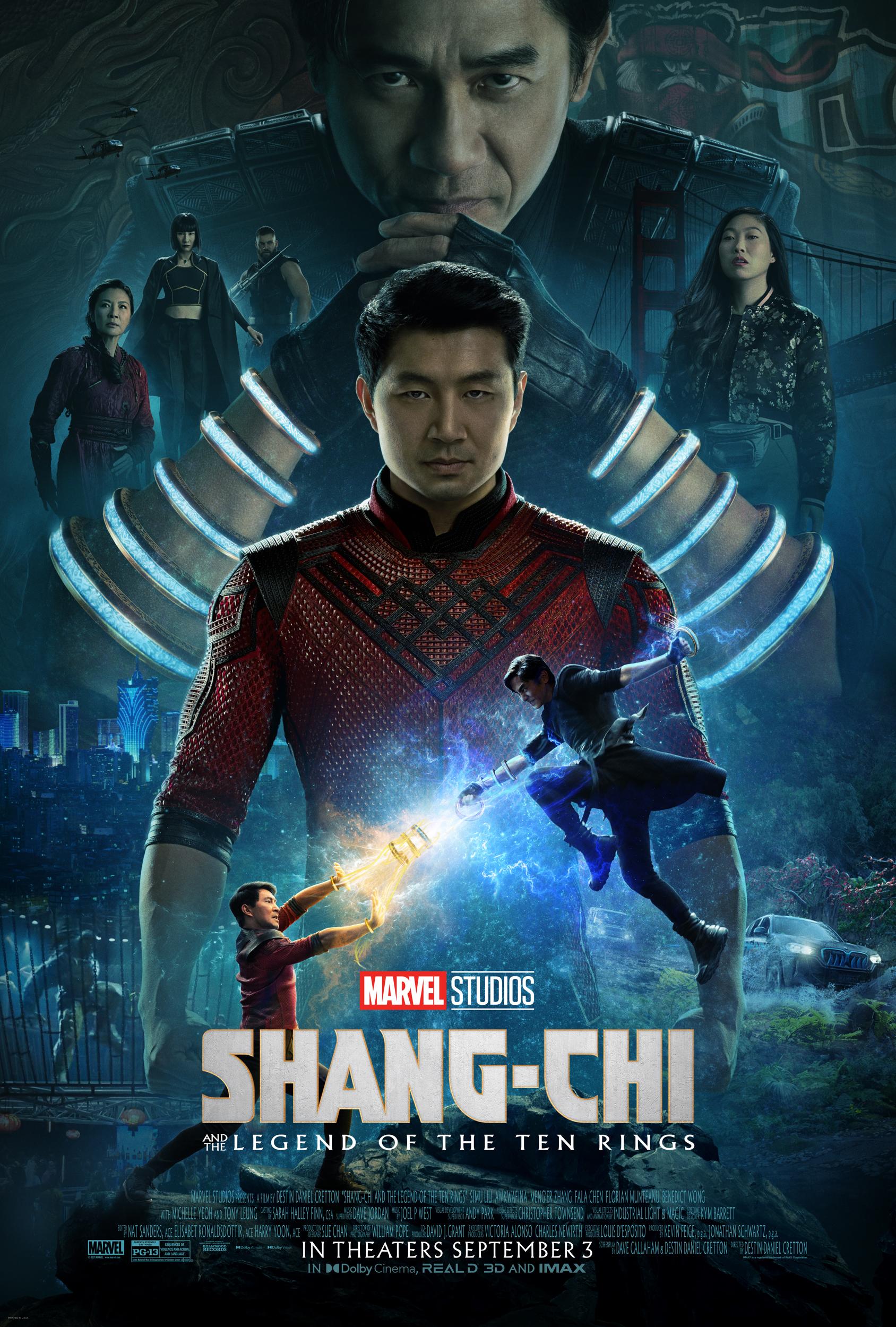Shang-Chi and the Legend of the Ten Rings (September 3, 2021): This film introduces Shang-Chi, a skilled martial artist who is drawn into the world of the mysterious Ten Rings organization. 