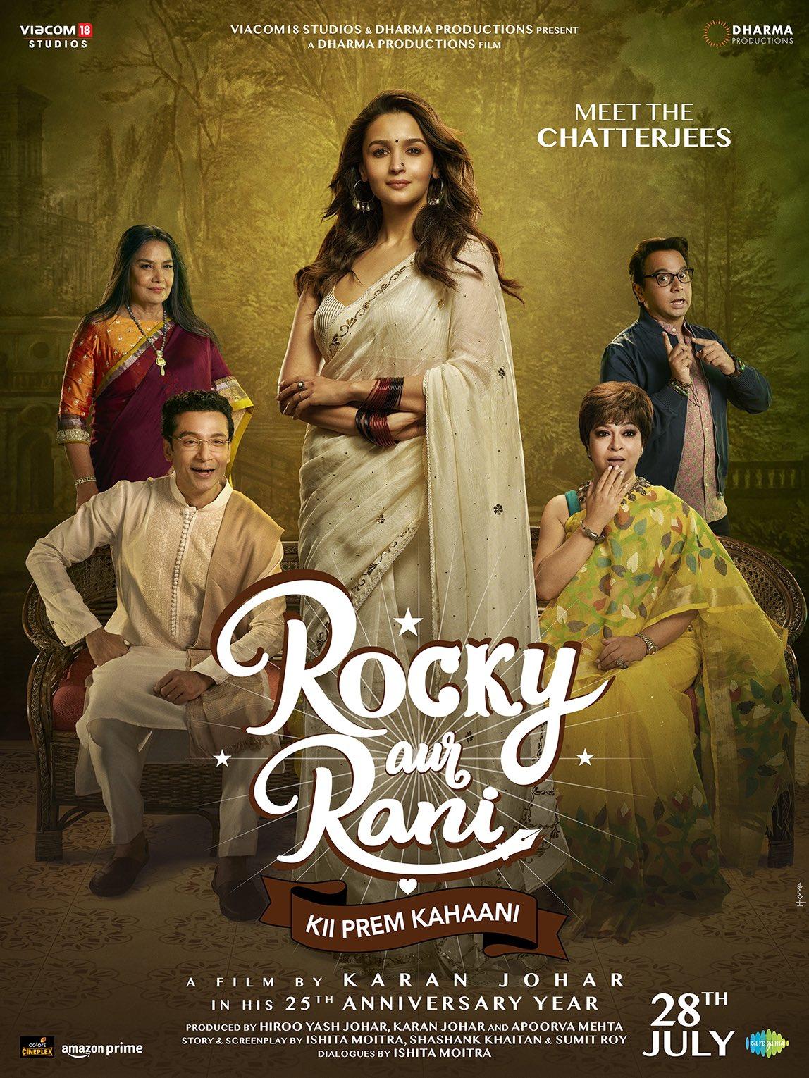 Rocky Aur Rani Kii Prem Kahaani- Flamboyant Punjabi Rocky and intellectual Bengali journalist Rani fall in love despite their differences. After facing family opposition, they decide to live with each other's families for three months before getting married.
Rating- 7.2