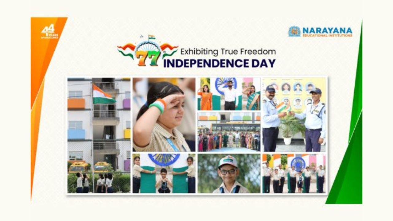 Narayanites Portray True Freedom with Patriotic Fervour on 77th Independence Day