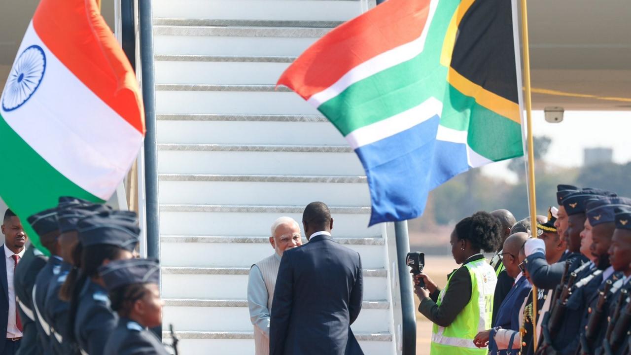 PM Modi is visiting the African country from August 22 to 24 at the invitation of South African President Cyril Ramaphosa. South Africa is hosting the first in-person summit of BRICS comprising Brazil, Russia, India, China, and South Africa, since 2019