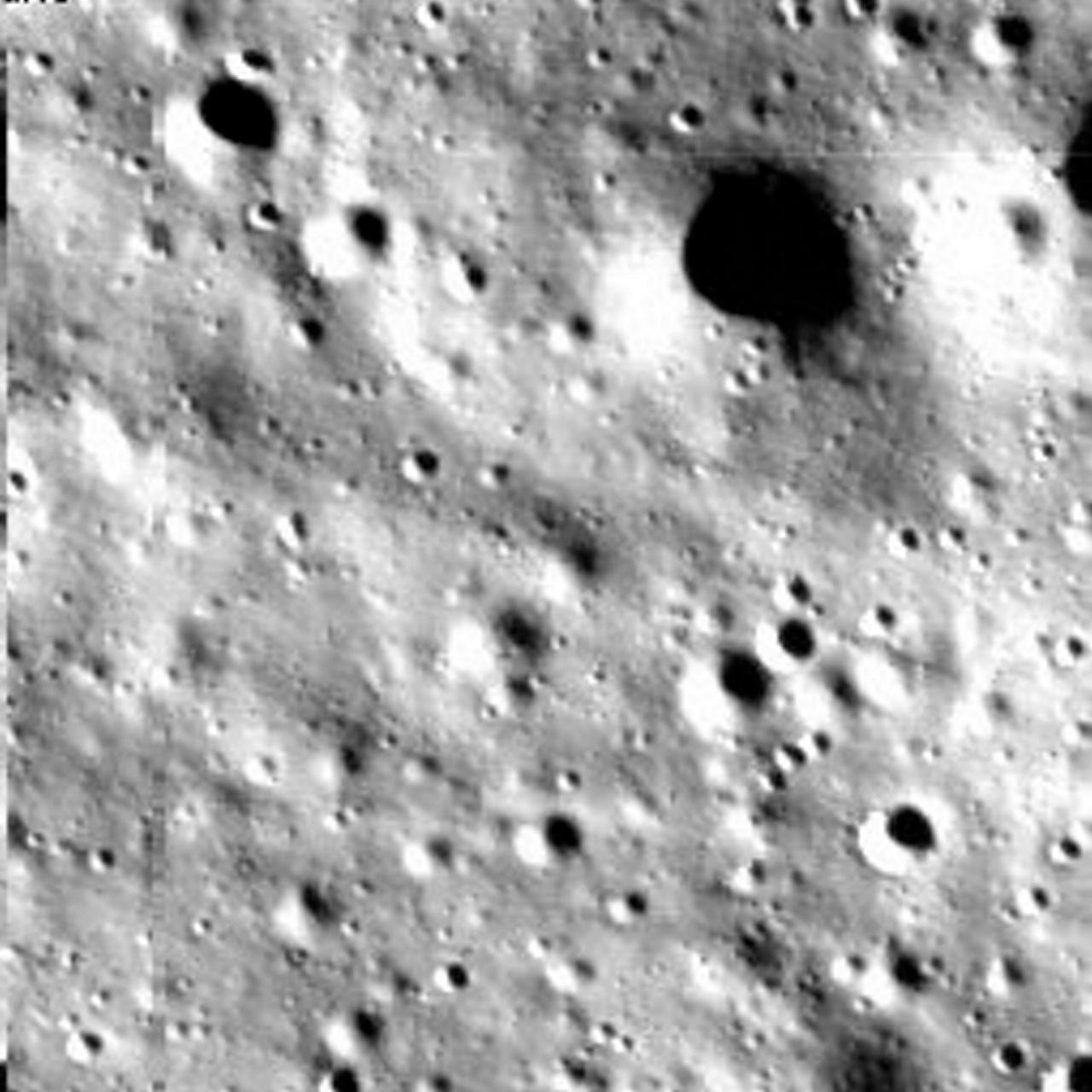 Soon after Vikram, with four landing legs, successfully reached the Moon, these images captured by the Landing Imager Camera after the landing showed a portion of Chandrayaan-3's landing site