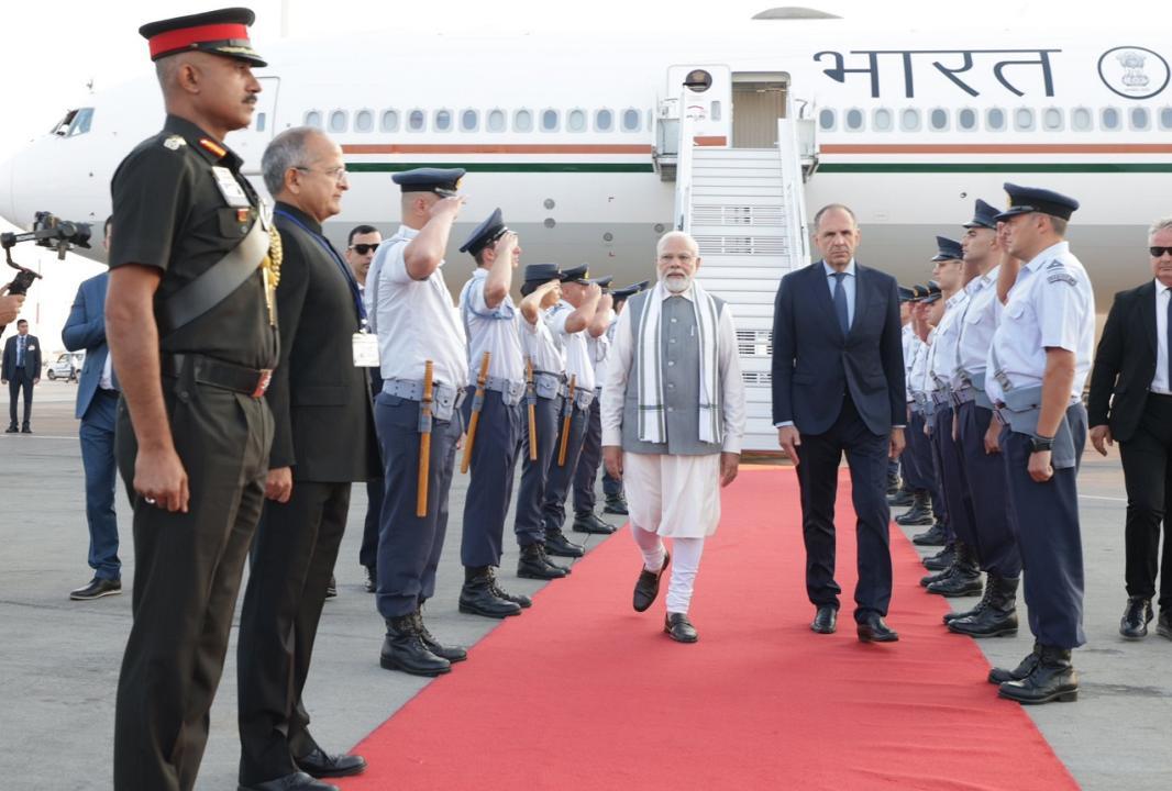 In Photos: PM Modi arrives in Greece on first prime ministerial visit in 40 yrs