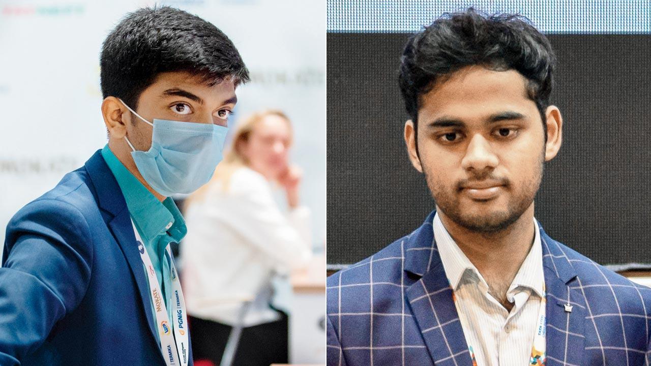 Dommaraju Gukesh and Arjun Erigaisi
