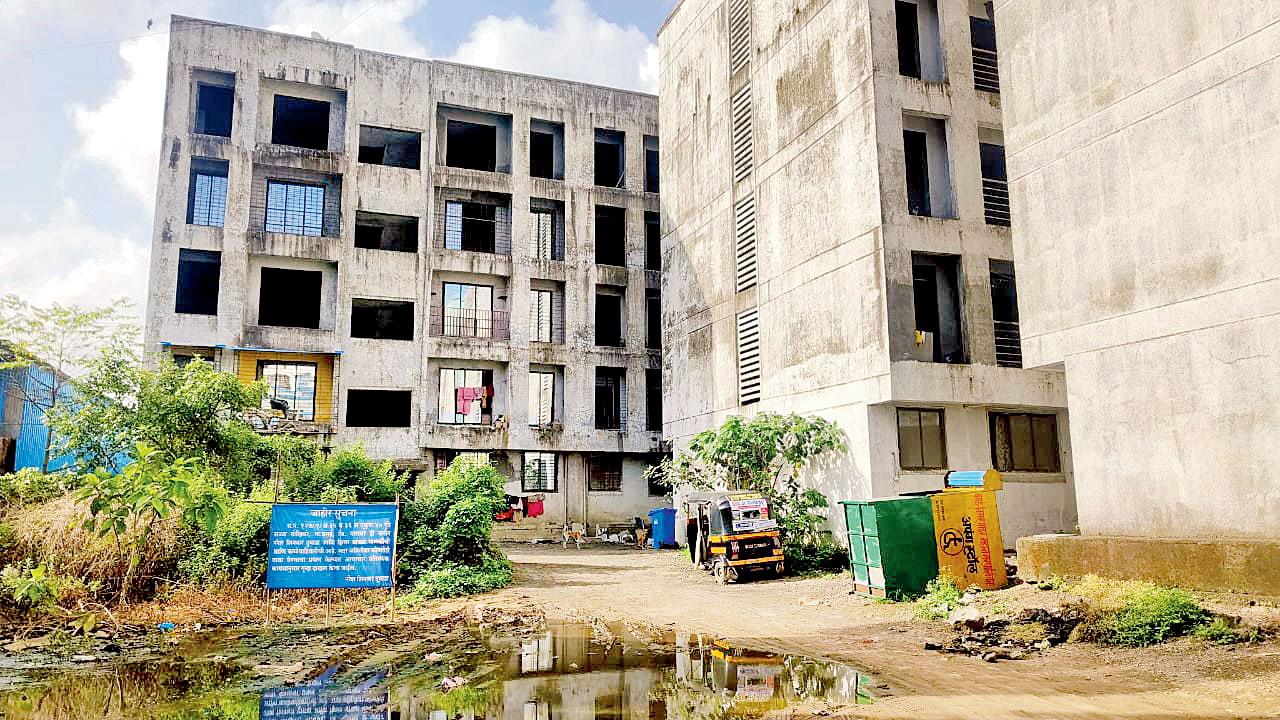 Puja Apartment, Super/Mogra Apartment, Awadh Apartment, Sunshine Apartment, Lily Apartment and Mahesh Apartment are the illegal buildings constructed in Vasai. Pic/Hanif Patel