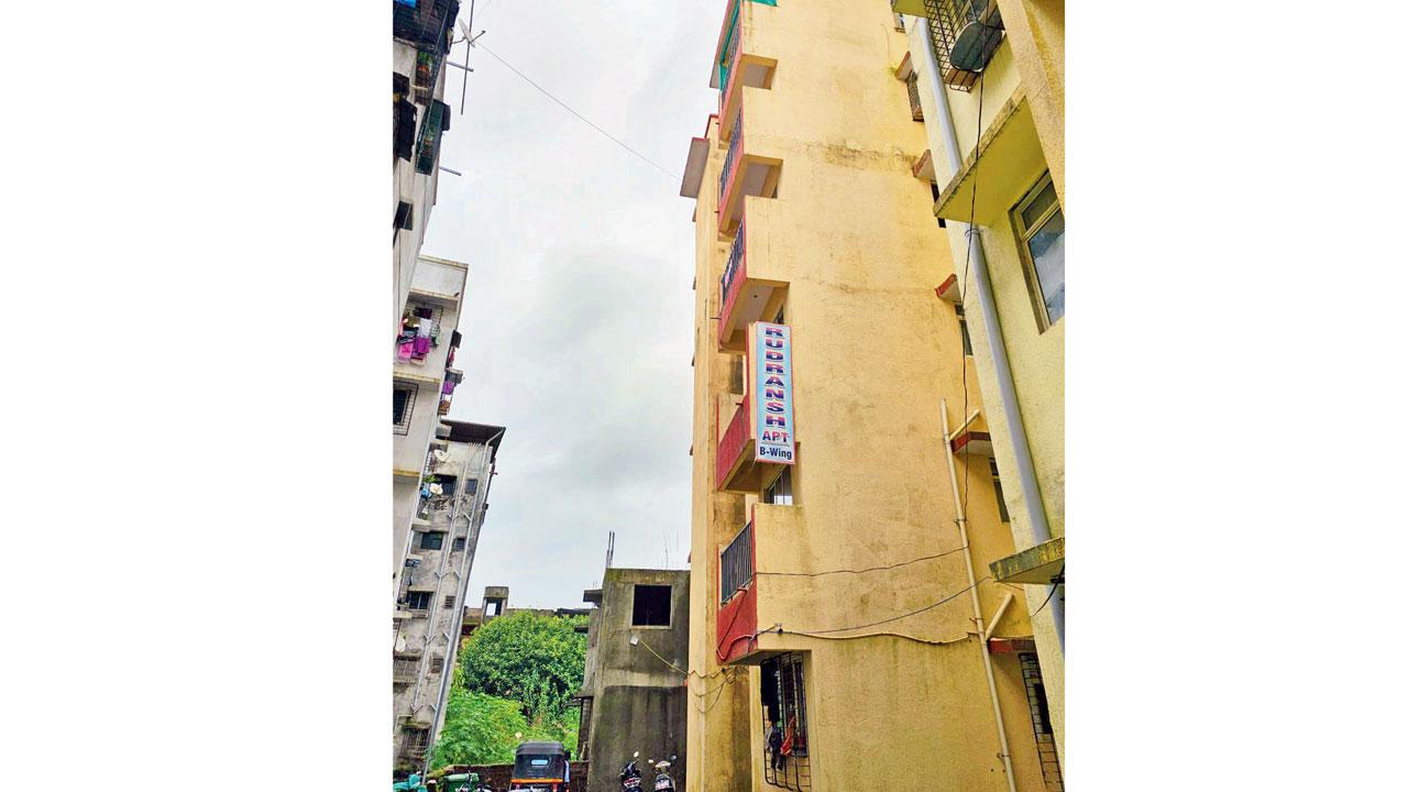 One of the buildings built as part of the scam four of the five accused arrested in the scam. Pics/Hanif Patel