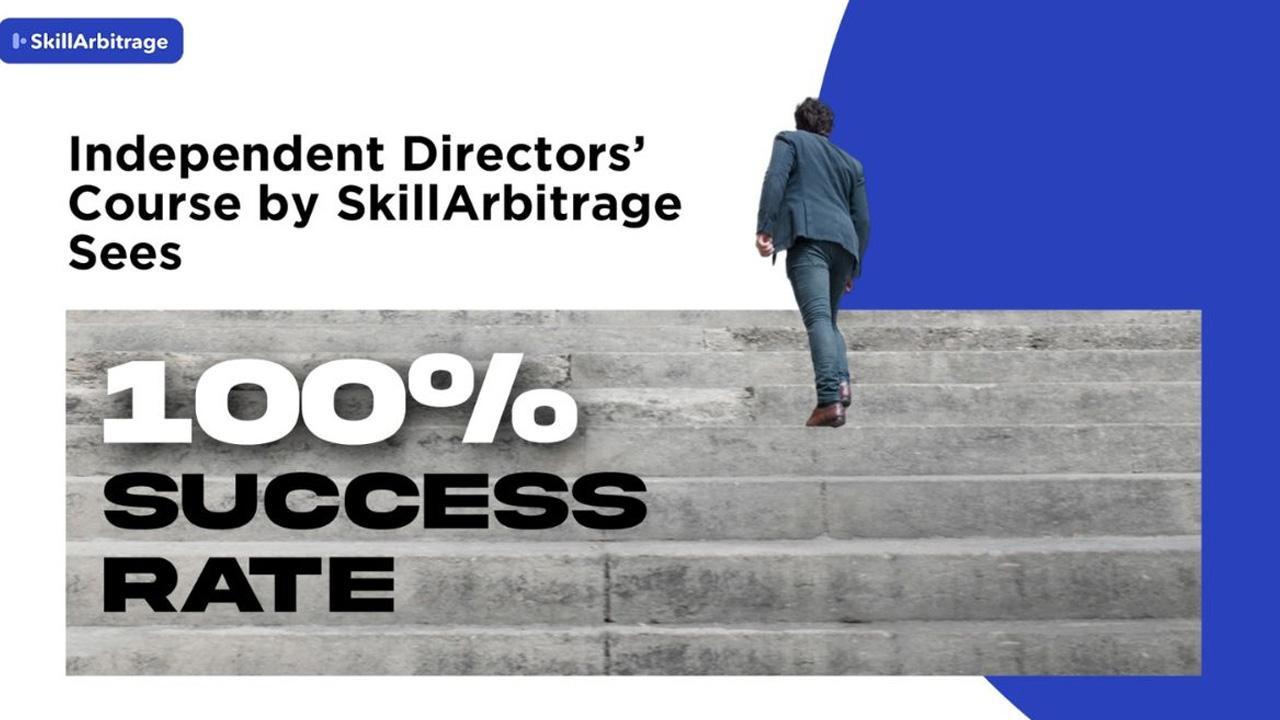 100 Percent success for SkillArbitrage independent directors' course