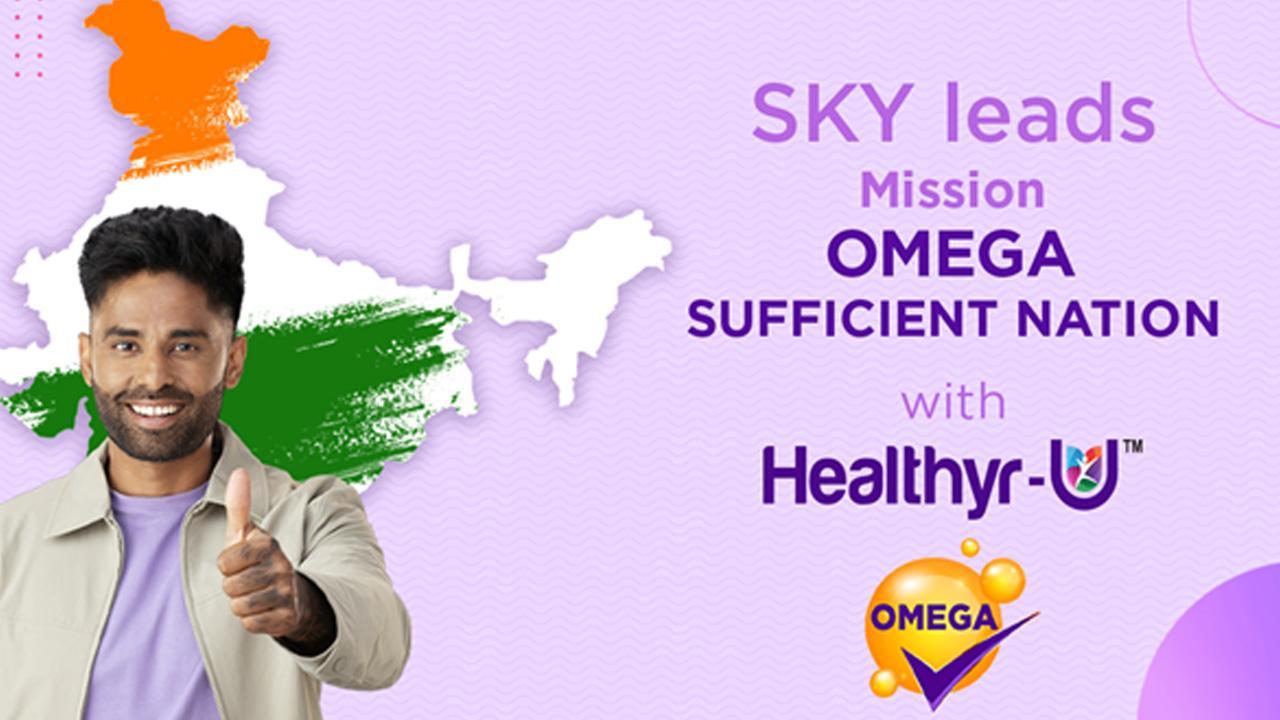 Suryakumar Yadav Leads the Mission “Omega Sufficient Nation” with Healthyr-U, a Wellness Initiative by Zuventus Healthcare
