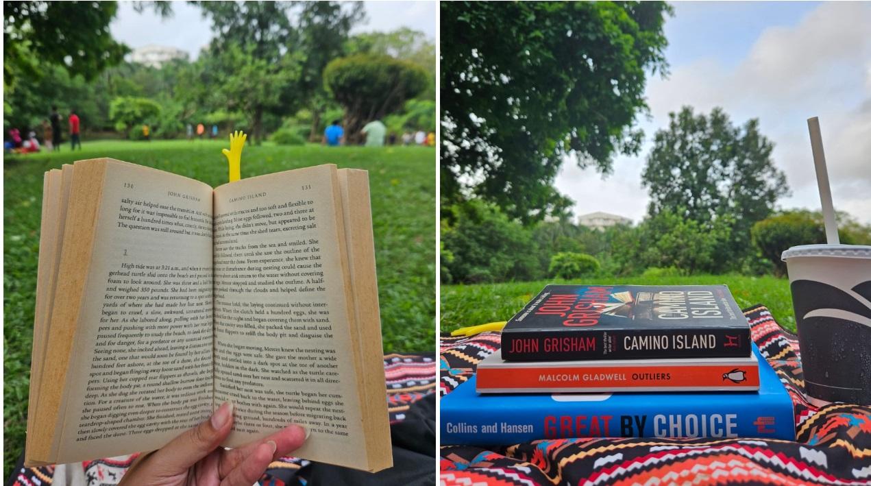 While they used to earlier host them on Saturdays, they now do it on Sundays from 4:30 pm to 6:30 pm at the Bombay Port Trust Gardens in Colaba. All that every reader has to carry is their own mat, beverages or snacks and books and join others every week. Photo Courtesy: Anushka Chaturvedi