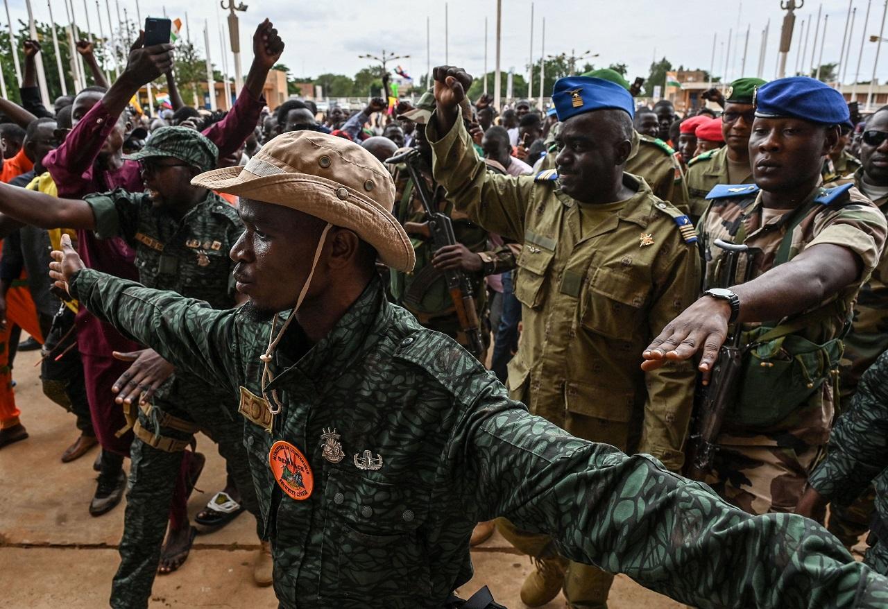 The move announced late on Sunday, came as tens of thousands of coup supporters gathered at a stadium in Niger's capital, Niamey, to cheer on the generals who seized power or the National Council for the Safeguard of the Homeland (CNSP)