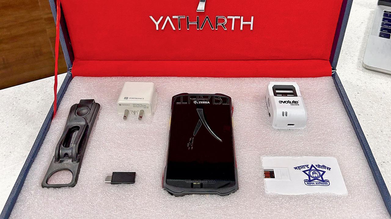 Yatharth, a kit, contains a mobile-like device to record a crime scene or statements