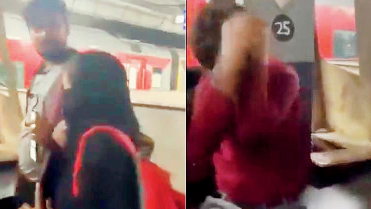 Screengrab of the viral video in which the boy was assaulted