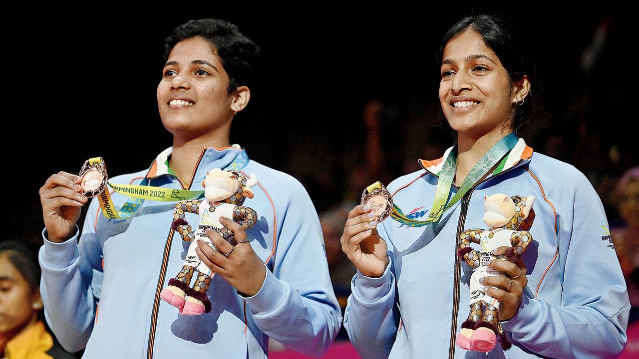 Treesa Jolly (left) and Gayatri Gopichand. Pic/AFP
