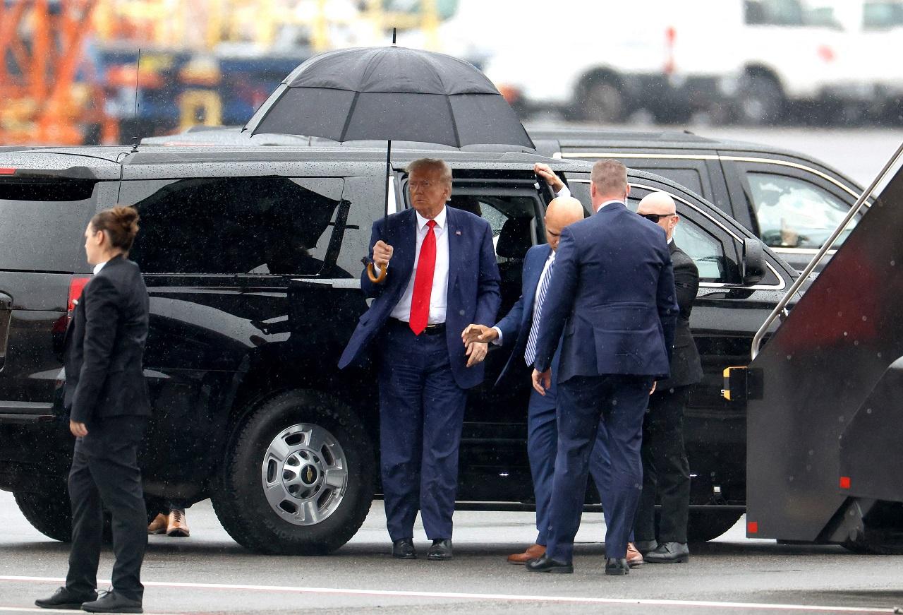 It was Donald Trump's third court appearance in four months