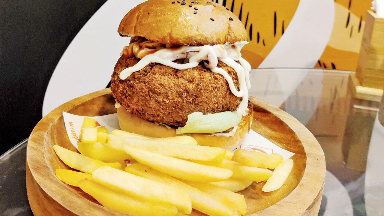 Veggie dynamite burger