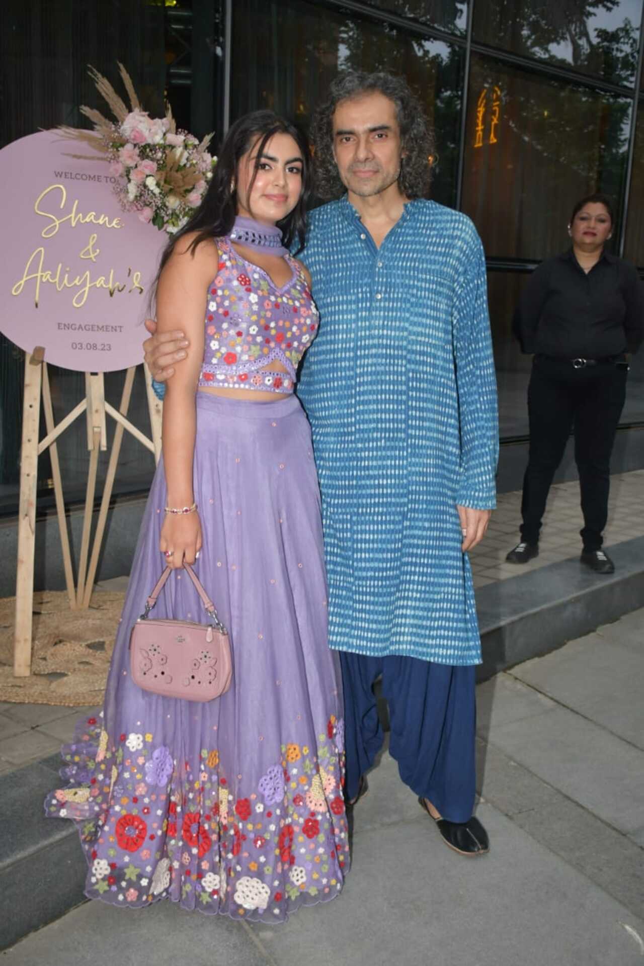 Imtiaz Ali attended the party with his daughter