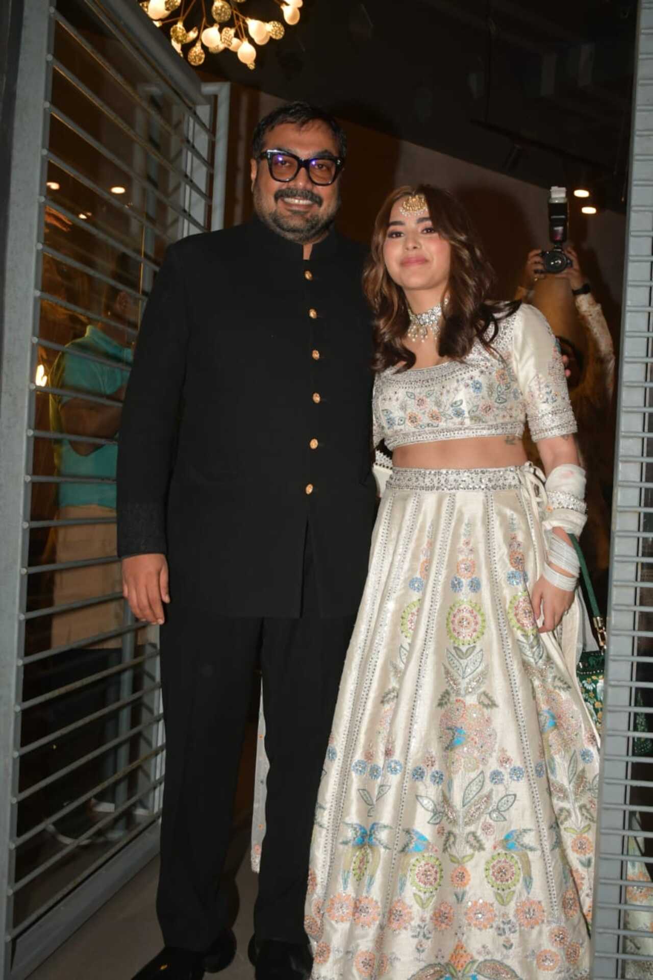 Bride-to-be poses with daddy dearest. The young one had announced her engagement when Anurag was in Cannes earlier this year for his film 'Kennedy'