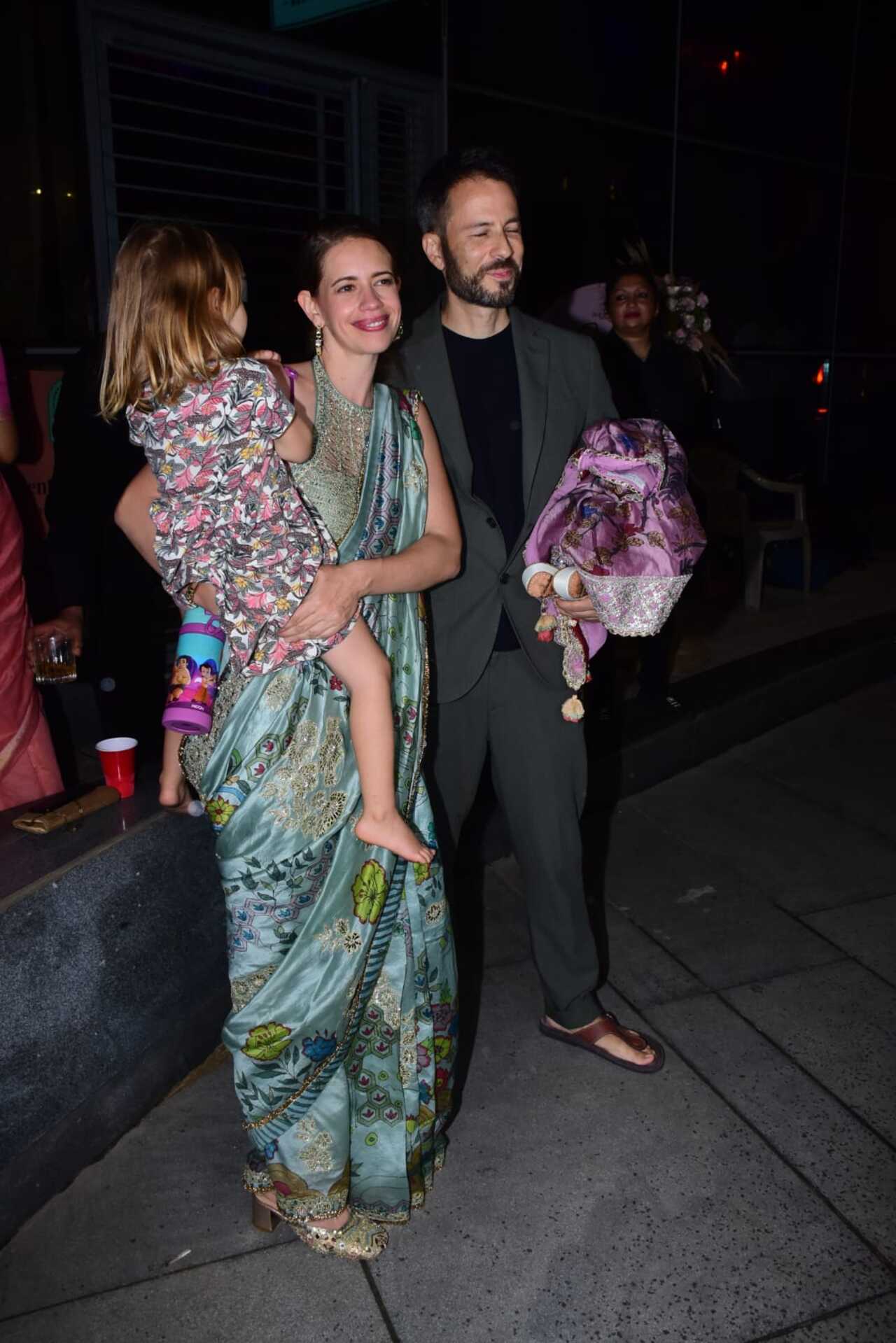 Anurag Kashyap's ex-wife Kalki Koechlin also attended the event with her daughter Sappho and boyfriend Guy Hershberg