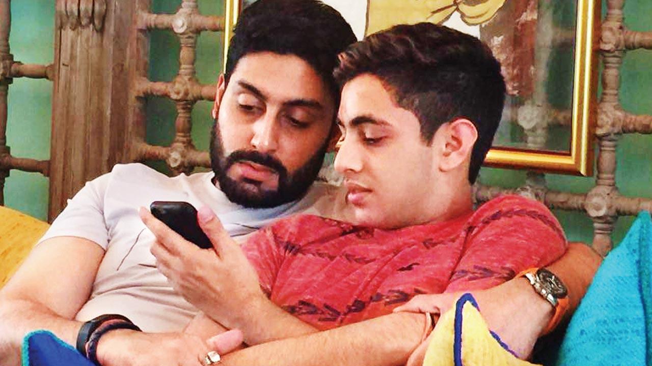 Abhishek Bachchan and Agastya