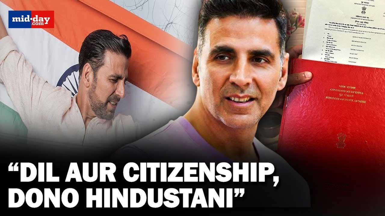 Actor Akshay Kumar is an Indian citizen now, renounces Canadian citizenship