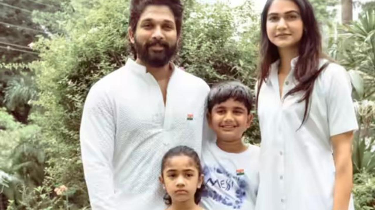 Allu Arjun shares glimpses of Independence Day celebration with his family