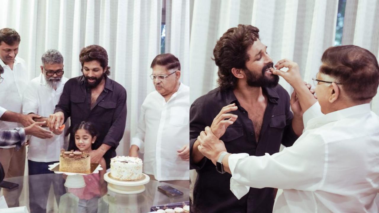 Allu Arjun becomes first Telugu actor to win National Award for Best Actor; celebrates win at home