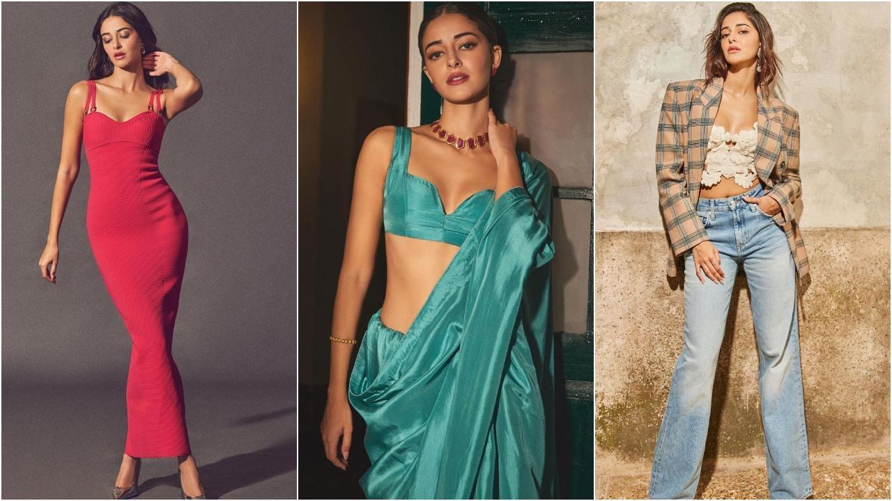 Sarees to bodycons, Ananya Panday's vibrant and chic style file for Dream Girl 2