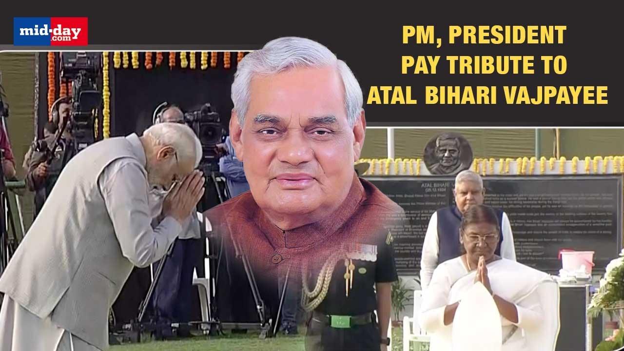 PM Modi, Prez Murmu pay tribute to Atal Bihari Vajpayee on his death anniversary