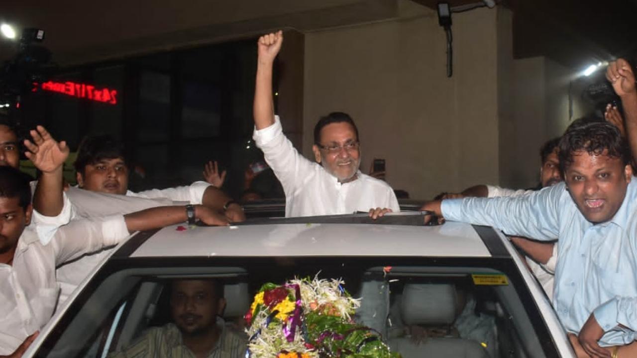 Mumbai: Nawab Malik discharged from hospital after securing interim bail from SC