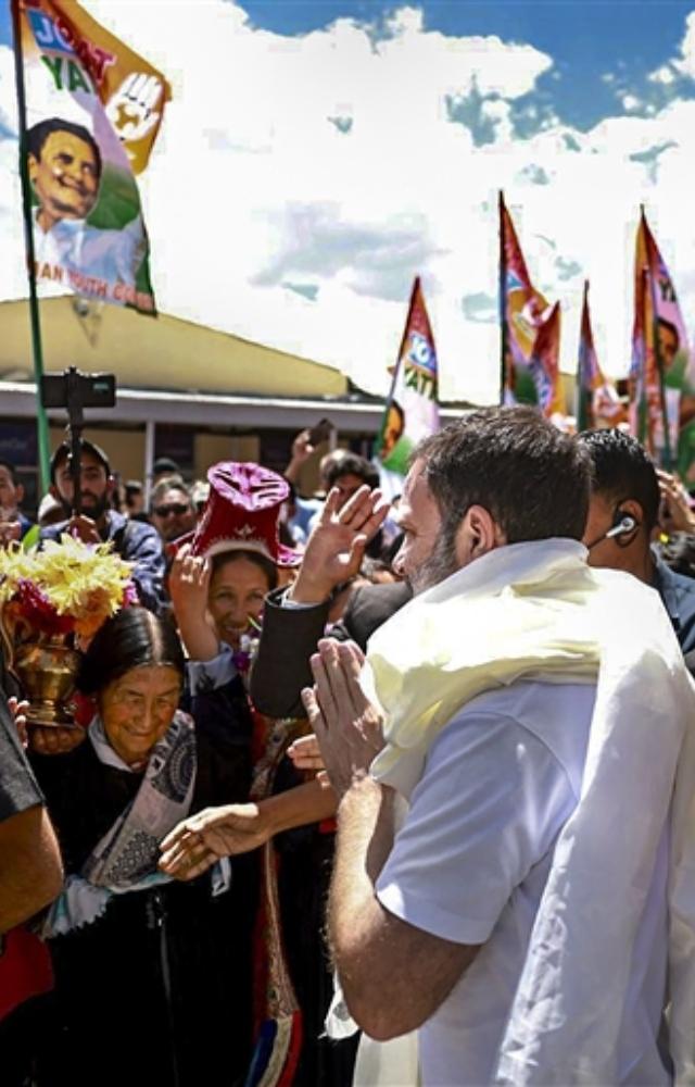 During his Bhaart Jodo Yatra former Cong prez was unable to visit Leh and had said during his speech on no confidence motion in LS that he would soon visit Leh