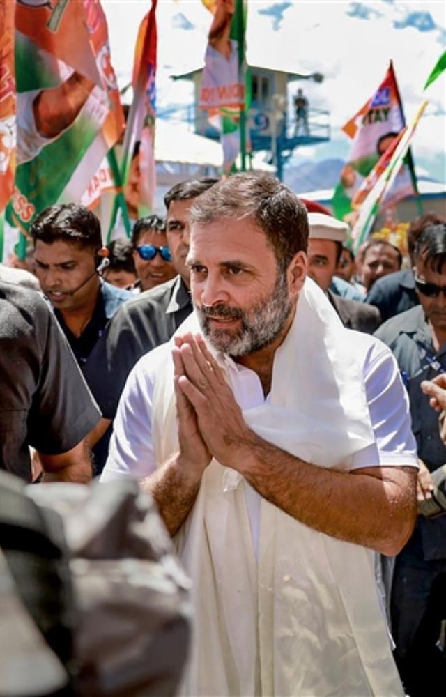 Rahul arrives in Leh for two-day visit