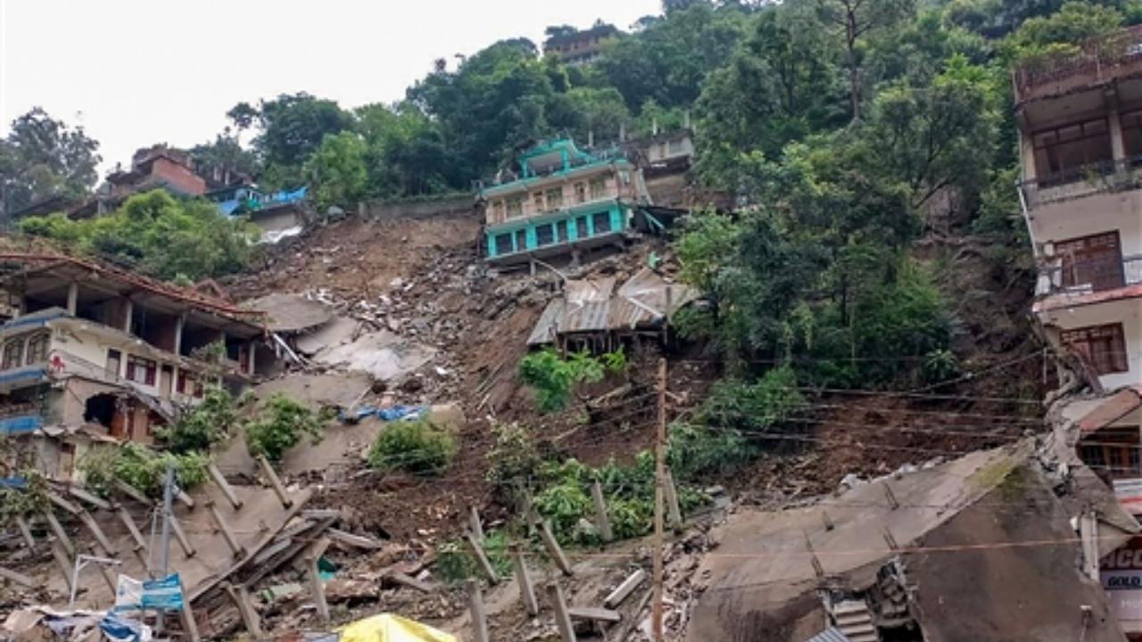 IN PICS: 8 buildings collapse in rain-battered Himachal Pradesh's Kullu district