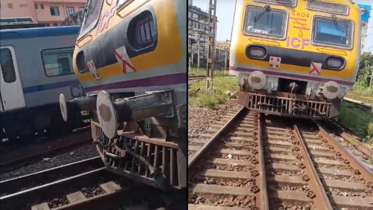 Mumbai: Two Central Railway local trains near-miss head-on collision at CSMT