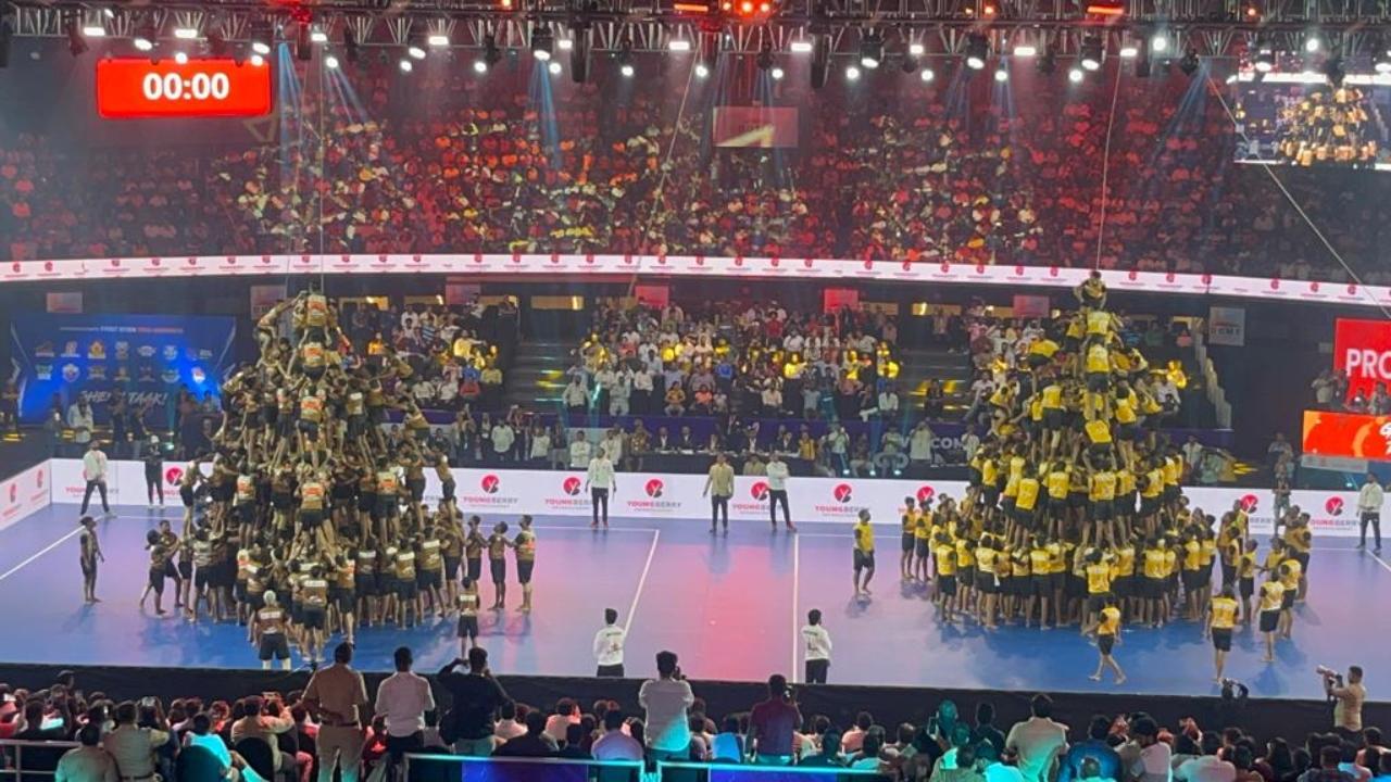 The Pro Govinda League in Mumbai is held on the lines of the Pro Kabaddi League