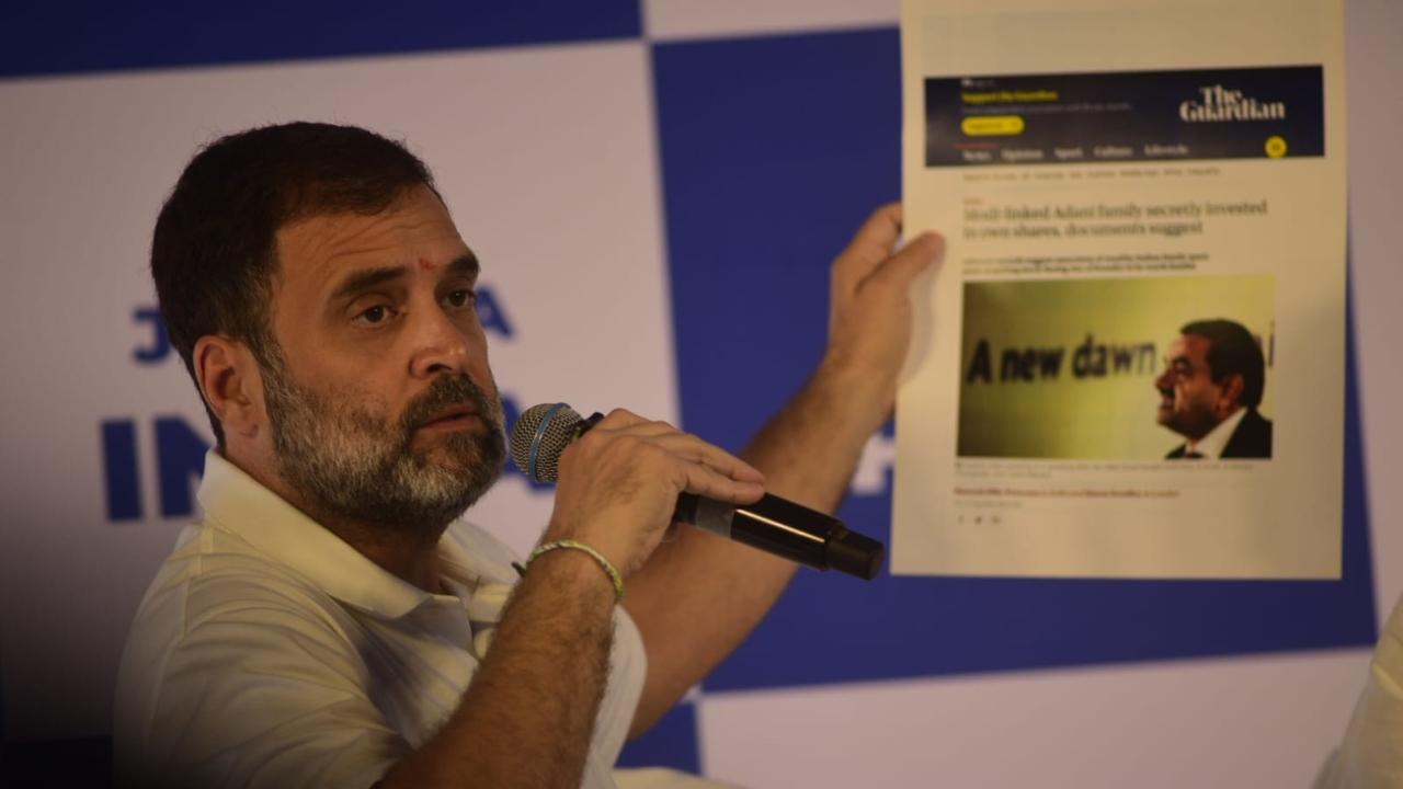 Rahul Gandhi referred to news articles by some prominent foreign newspapers on Adani Group