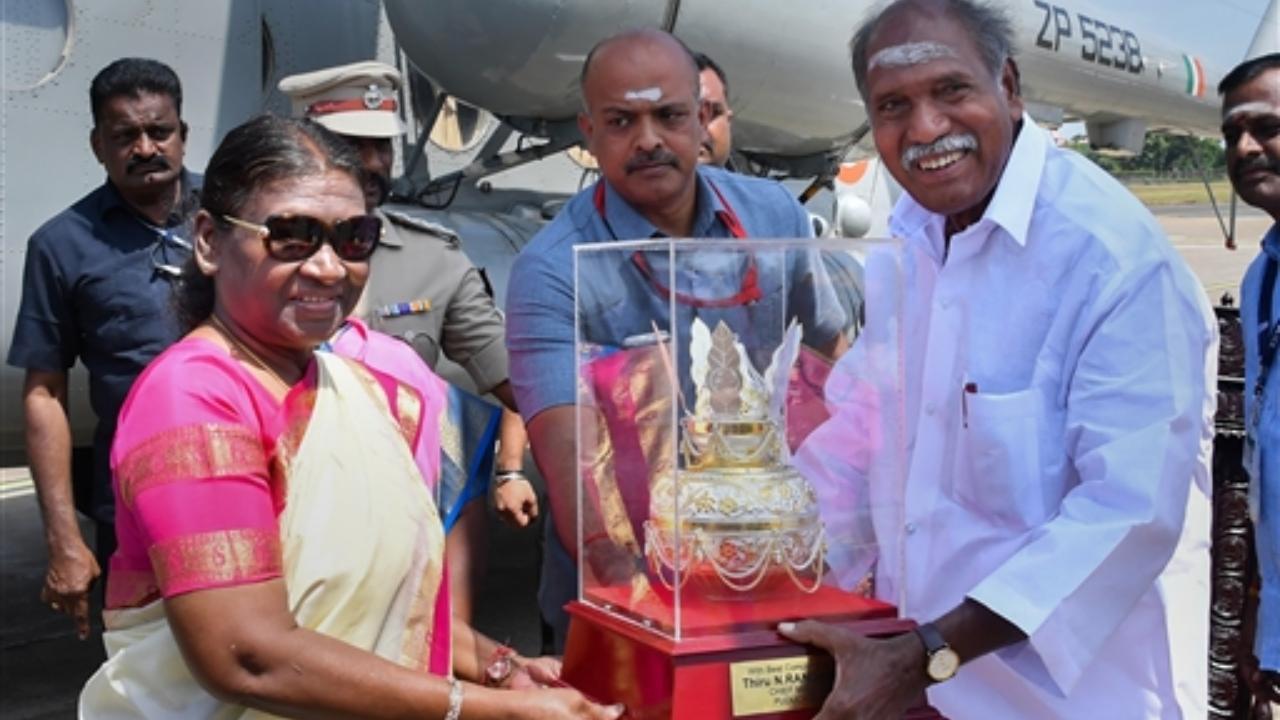 IN PHOTOS: President wraps up her two-day visit to Puducherry