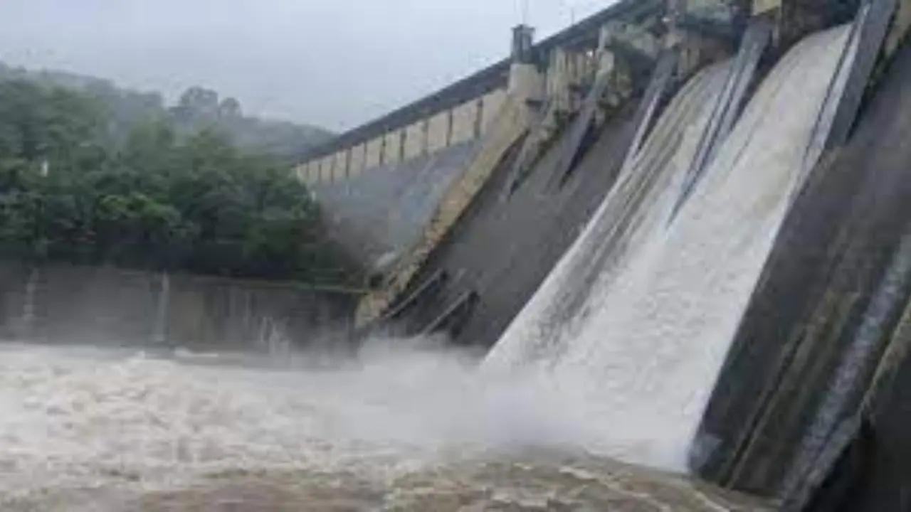 The Modak Sagar lake, one of the seven lakes that supply water to Mumbai, started overflowing on July 27