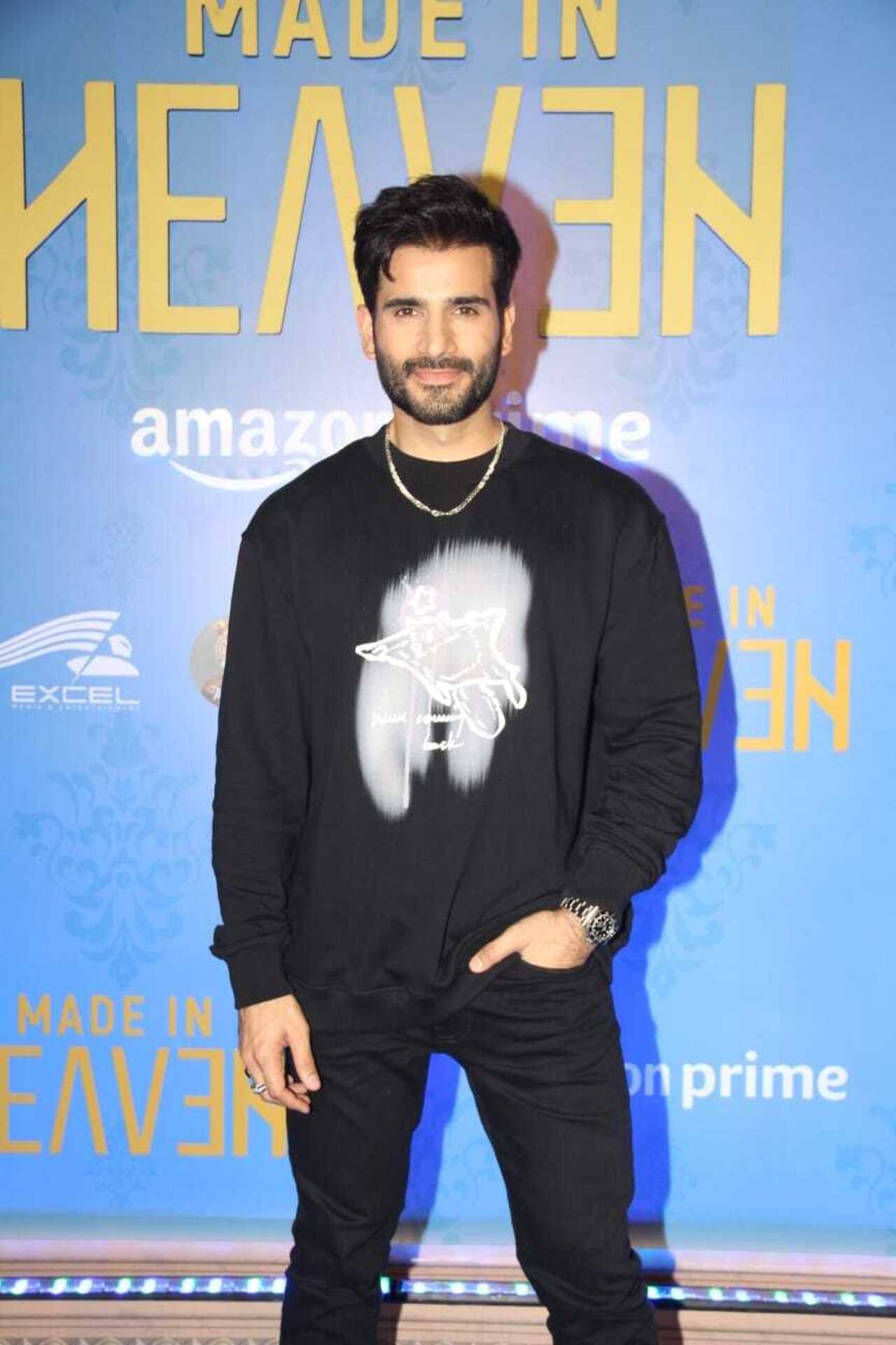 Karan Tacker attended the premiere of the much-awaited series 'Made in Heaven 2' in an all-black outfit