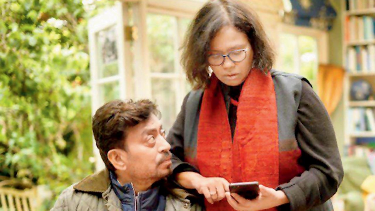 The late Irrfan Khan with wife Sutapa Sikdar. Pics/Instagram