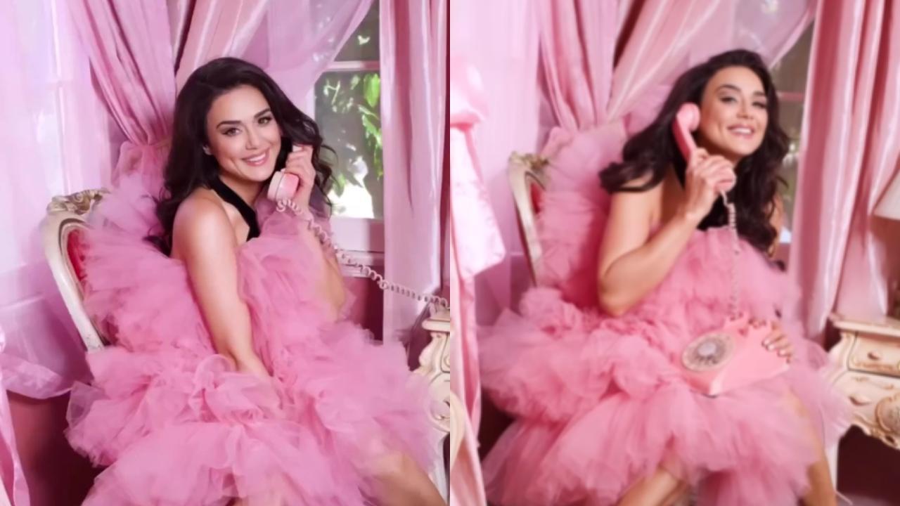 Preity Zinta nails the Barbie trend, watch BTS video from her photoshoot