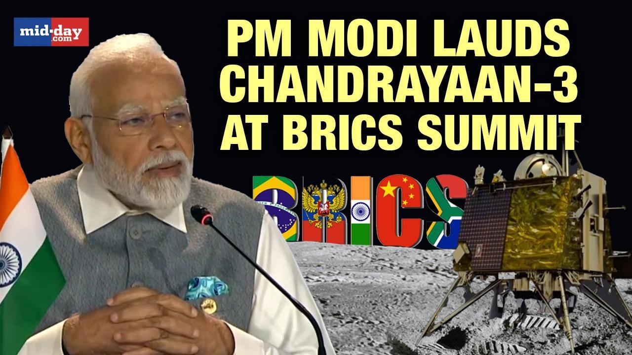 BRICS Summit 2023: PM Modi praises Chandrayaan-3 at BRICS summit