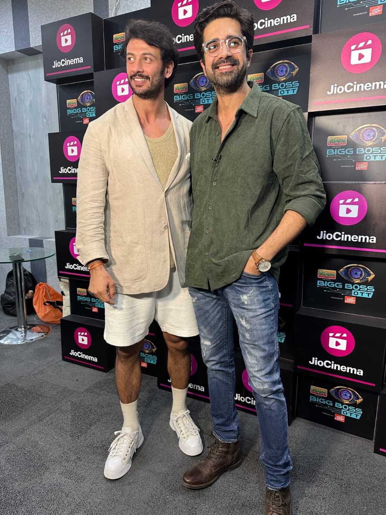 Avinash Sachdev and Jad Hadid were spotted at the Viacom 18 office post their exit from Bigg Boss OTT 2