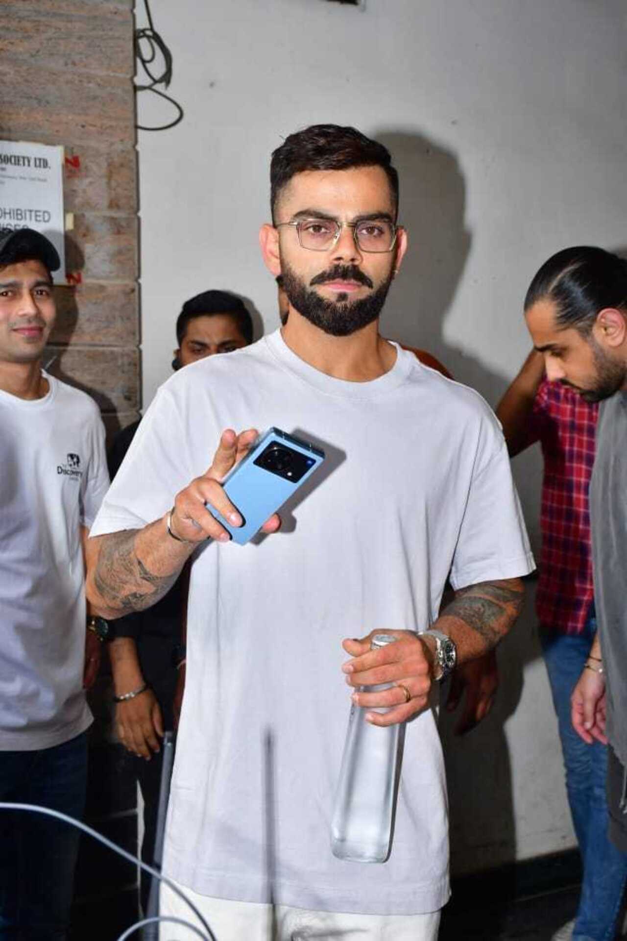 Virat Kohli was clicked as he went out for a shoot